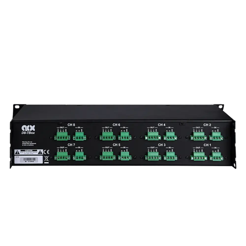 ACX D8-TBox 8 Kanal 8x70/100v Watt Power Amfi