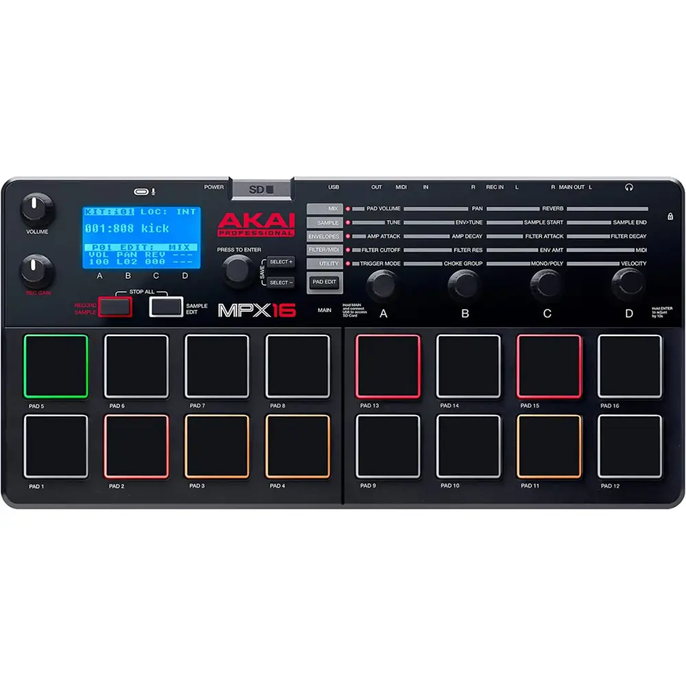 AKAI MPX16 Sample Pad Midi Controller