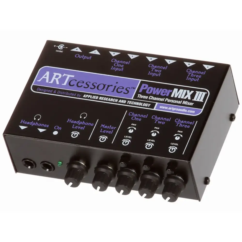 ART Powermix III 3 Kanal Stereo Analog Mikser