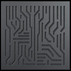 Artnovion Azteka (Noir) | Bass Trap (2 ADET 60 X 60 CM) - Thumbnail