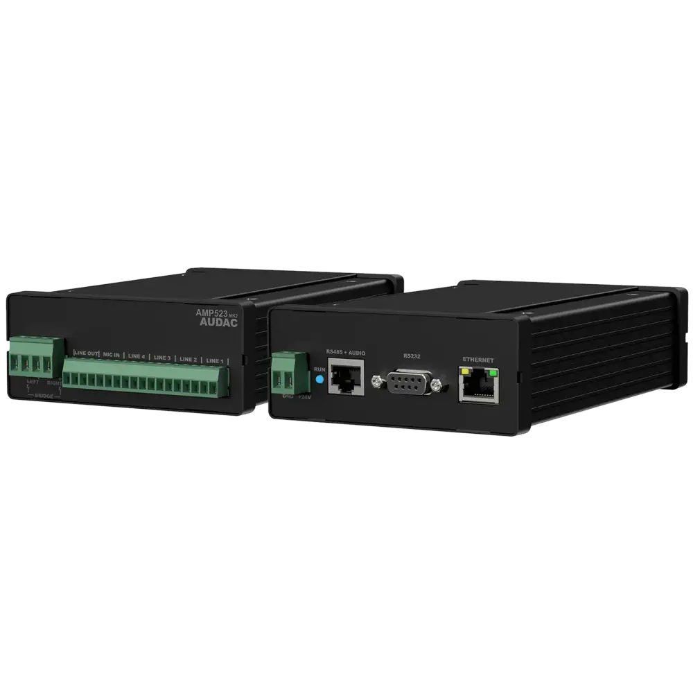 Audac AMP523MK2 Mini 2 Kanal Network Amfi