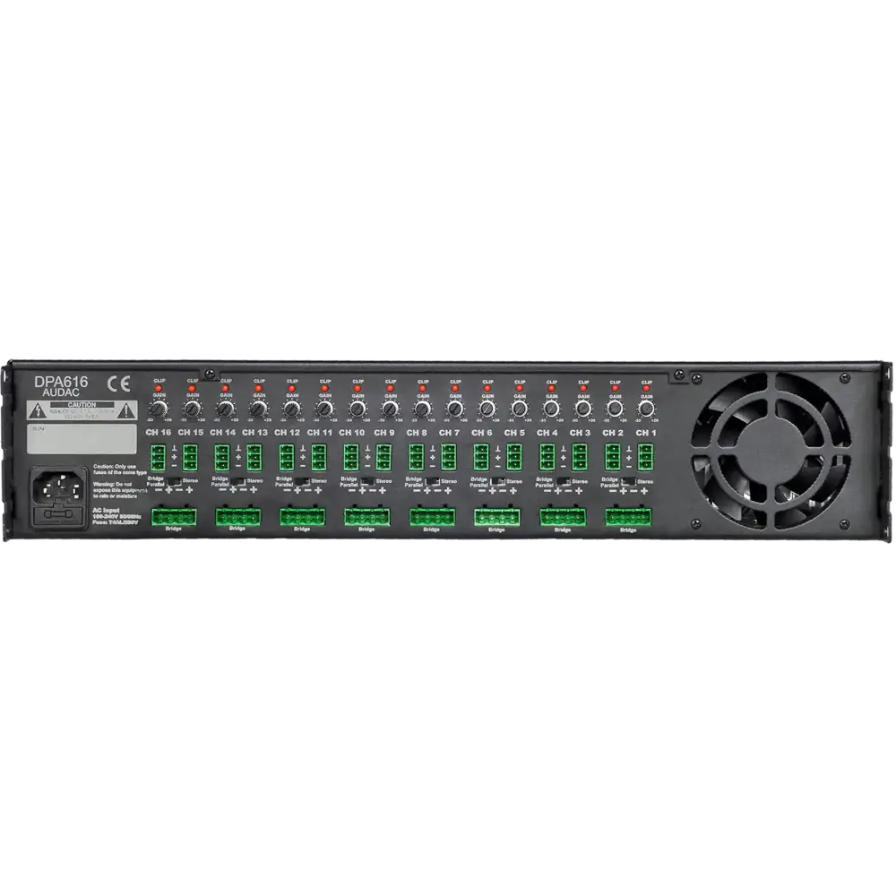 Audac DPA616 16 Kanal Power Amfi