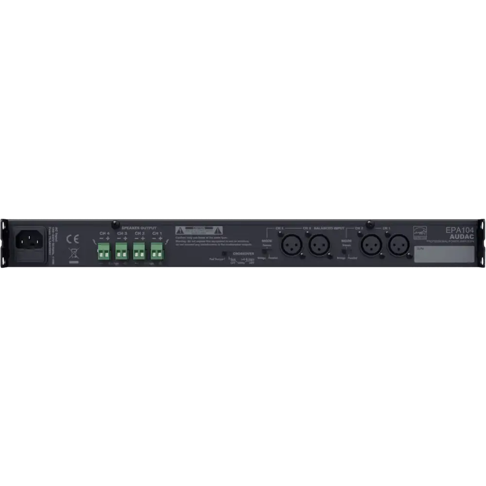 Audac EPA104 4 Kanal Power Amfi