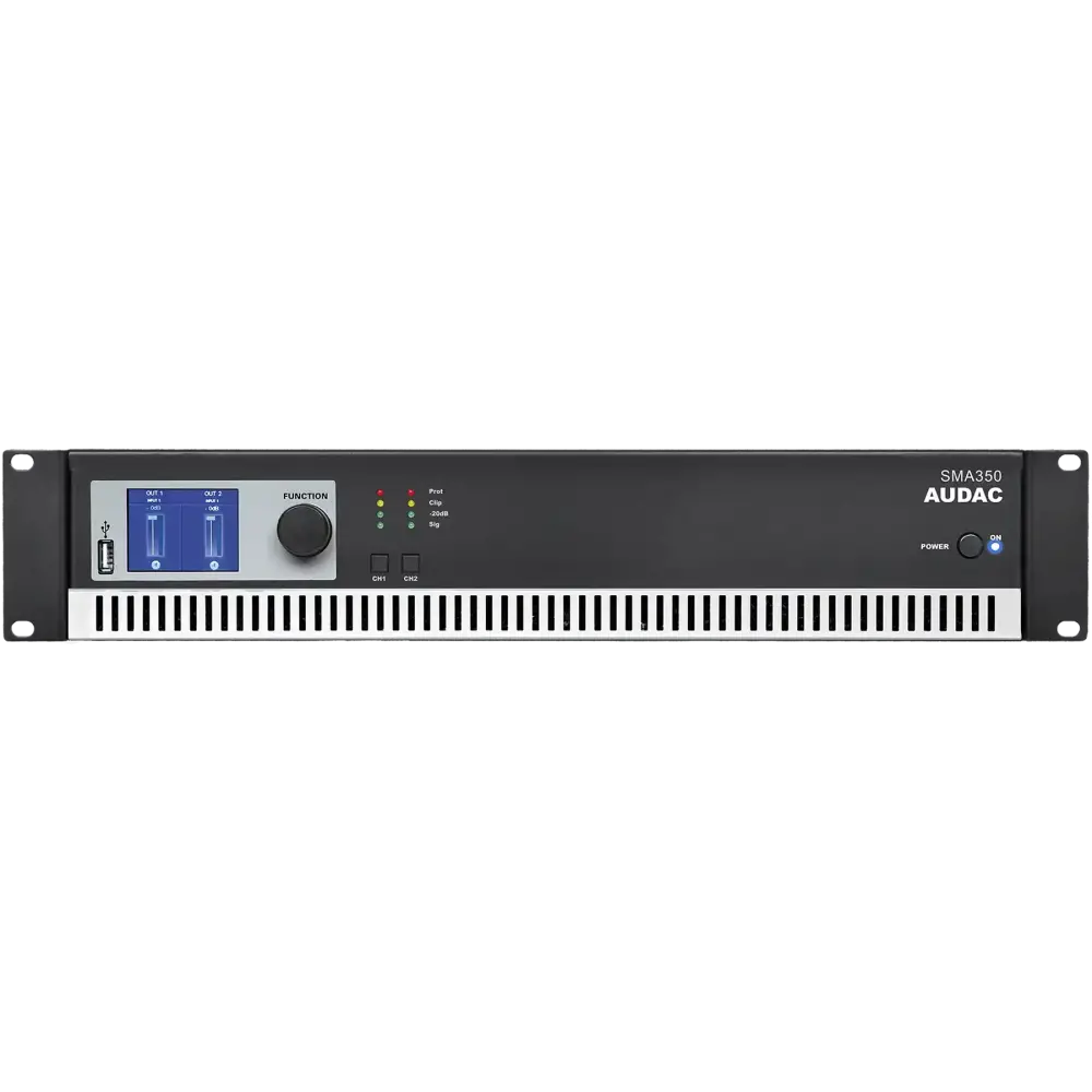 Audac SMA350 Dijital DSP'li 2 Kanal Power Amfi