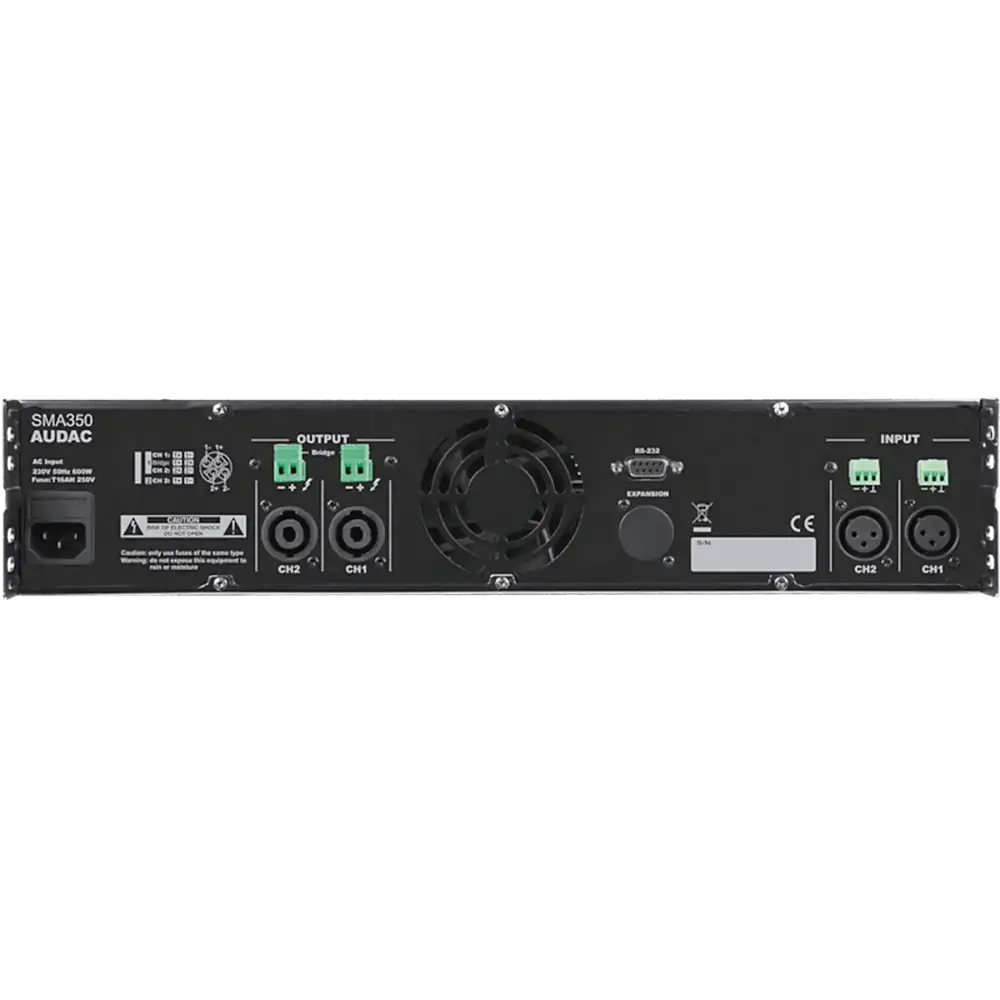 Audac SMA350 Dijital DSP'li 2 Kanal Power Amfi