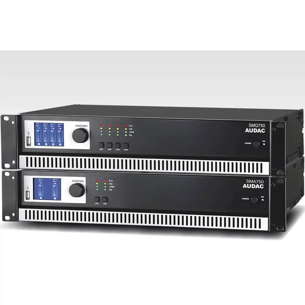 Audac SMA500 Dijital DSP'li 2 Kanal Power Amfi
