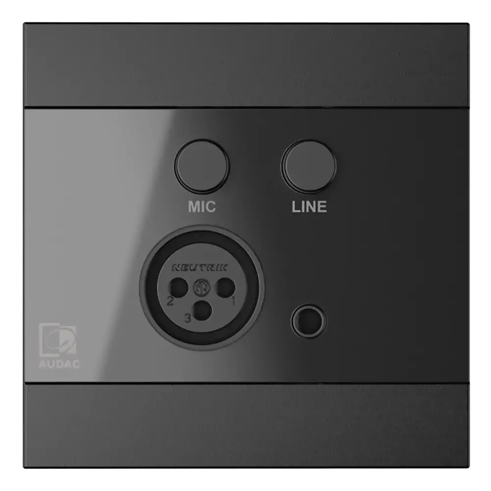 Audac WP210/B Dijital Mikrofon ve Line Giriş Paneli