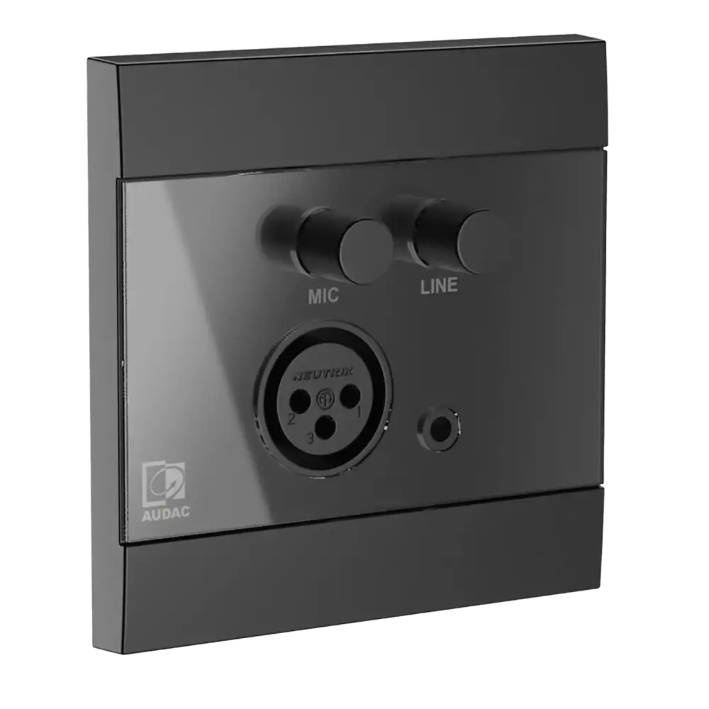 Audac WP210/B Dijital Mikrofon ve Line Giriş Paneli