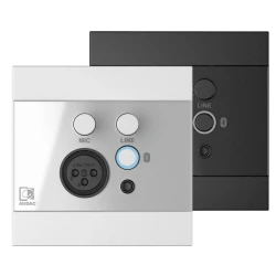 Audac WP225/B Duvar Mikrofon, Line ve Bluetooth Bağlantı Paneli - Thumbnail