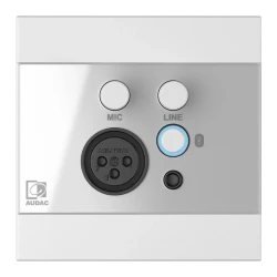 Audac WP225/W Duvar Mikrofon, Line ve Bluetooth Bağlantı Paneli - Thumbnail