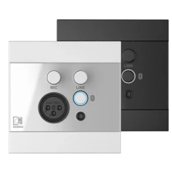 Audac WP225/W Duvar Mikrofon, Line ve Bluetooth Bağlantı Paneli - Thumbnail