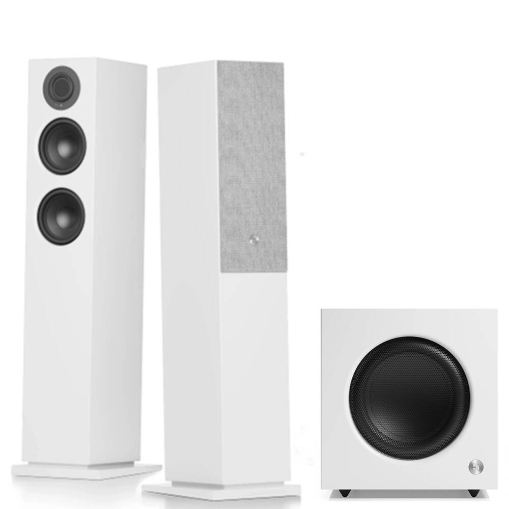 AUDIO PRO A48+SW-10 2+1 Aktif Multiroom Akıllı Ev Hoparlörü Seti (Beyaz)