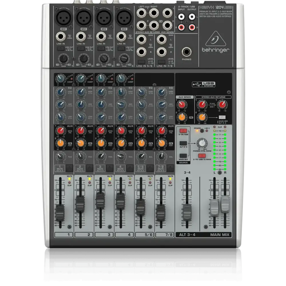 Behringer 1204USB 12 Kanallı Ses Mikseri