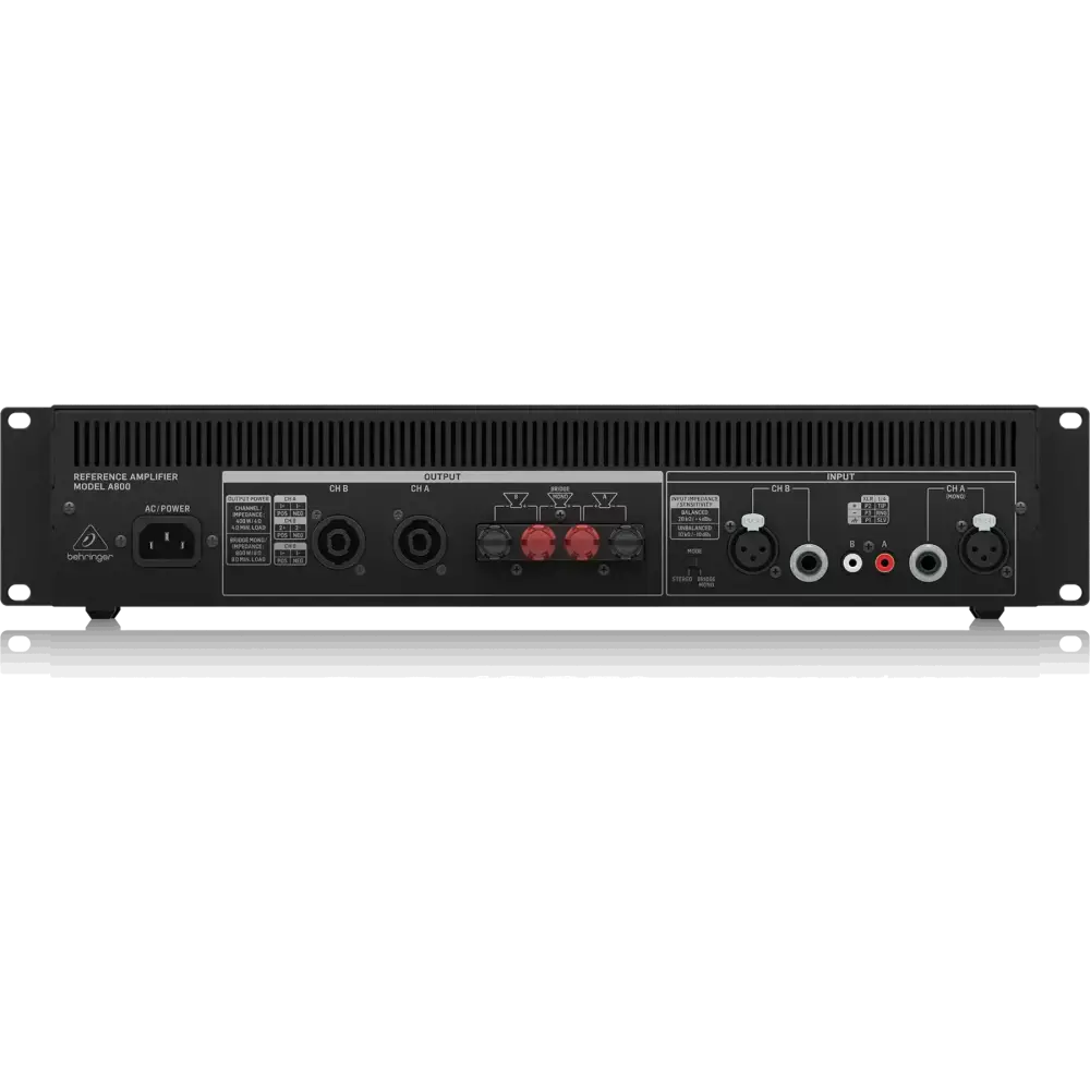 Behringer A800 Profesiyonel 800-Watt Referans Amplifikatör