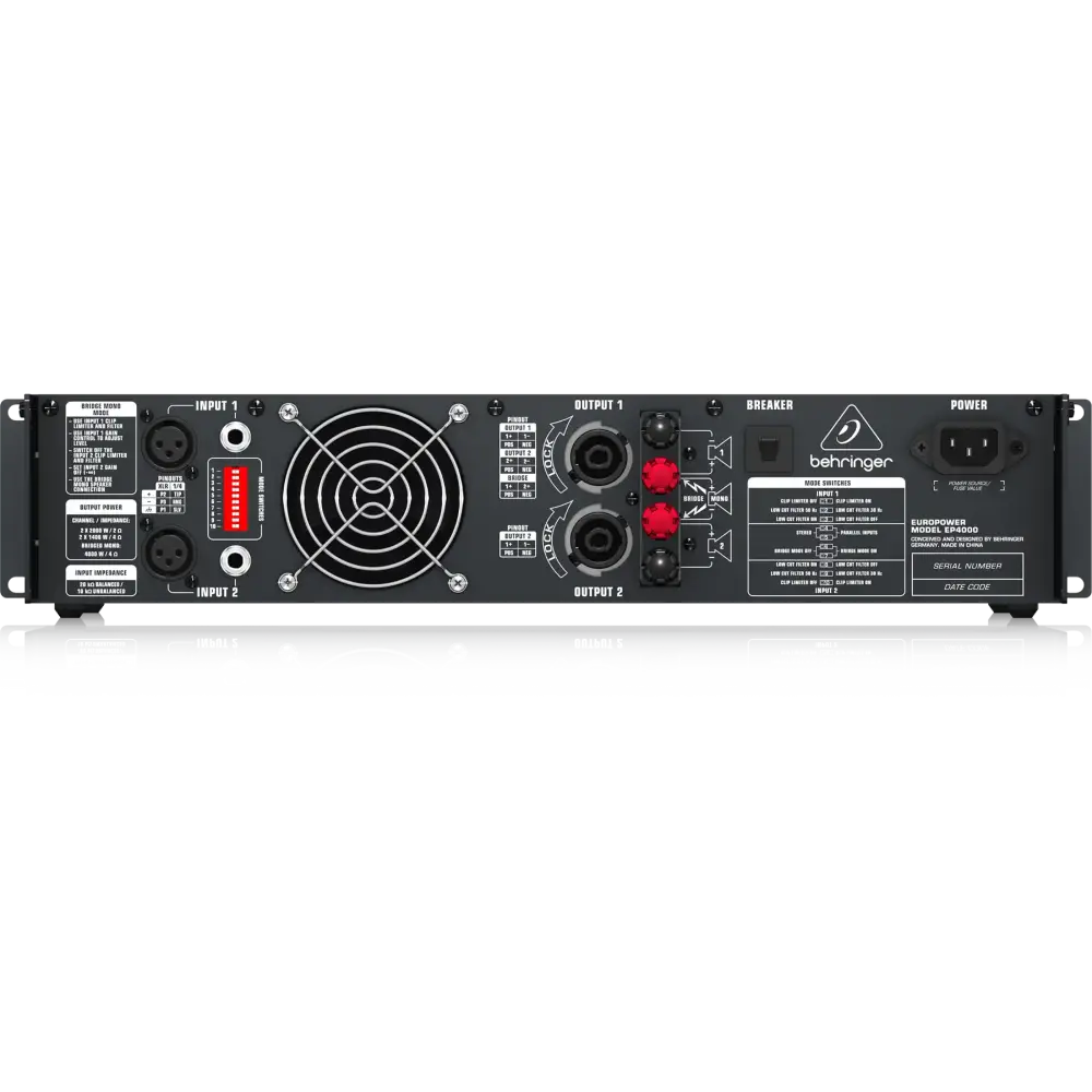 Behringer EP4000 4000 Watt Power Amfi