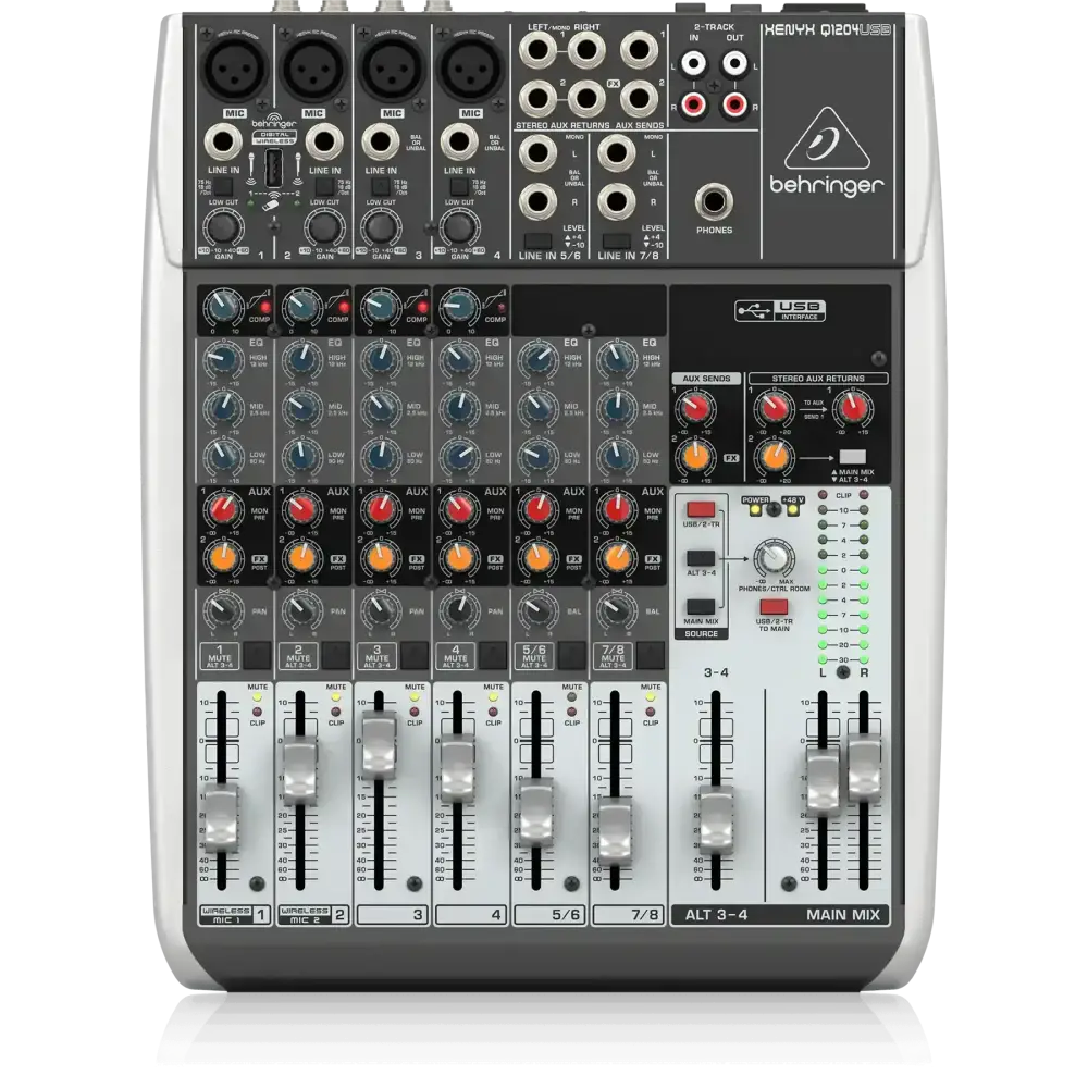 Behringer Q1204USB 12 Kanal Usb Mikser