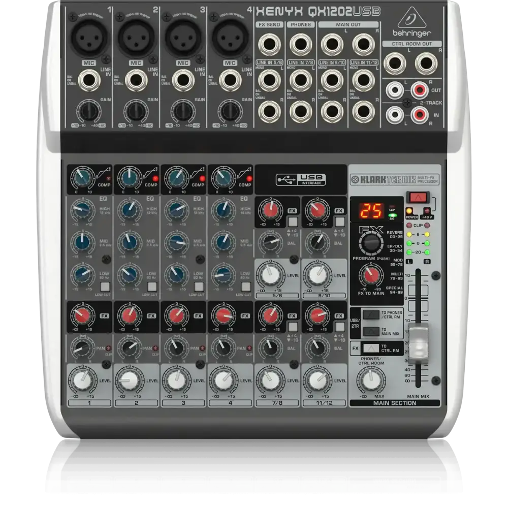 Behringer QX1202USB 12 Kanal Efektli Mikser