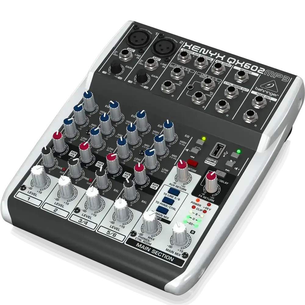 Behringer QX602MP3 6 Kanal Mp3'lü Mikser