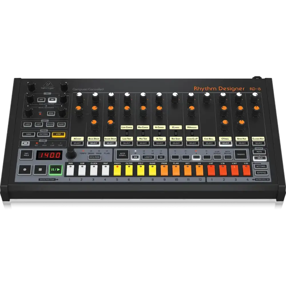 Behringer Rhythm Designer RD-8 Analog Drum Machine