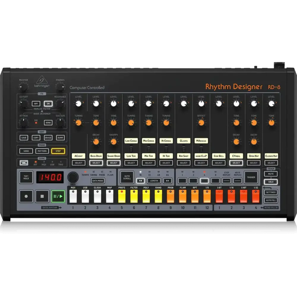 Behringer Rhythm Designer RD-8 Analog Drum Machine
