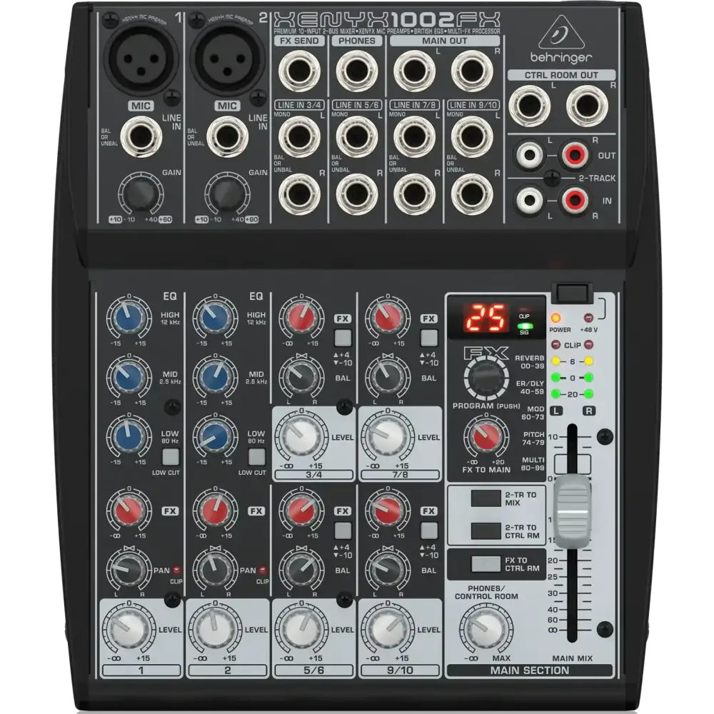 Behringer Xenyx 1002FX 10 Kanallı Efektli Ses Mikseri