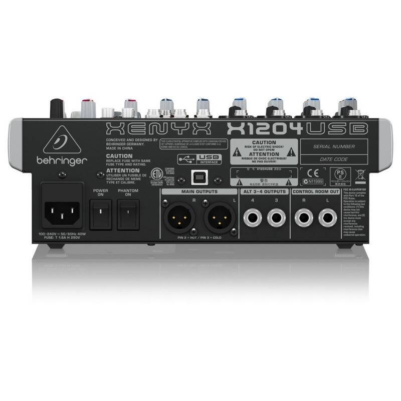 Behringer XENYX X1204USB USB’li 12 Girişli Mikser