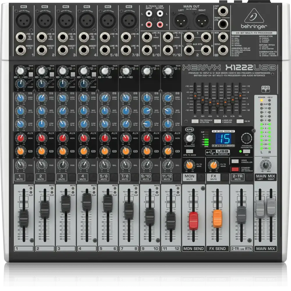 Behringer XENYX X1222USB 16 Kanallı Efektli Mikser