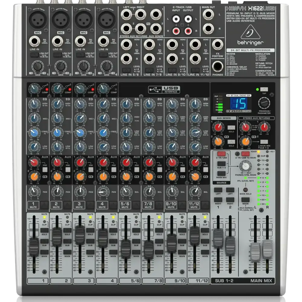 Behringer Xenyx X1622USB 16 Kanallı Efektli Mikser