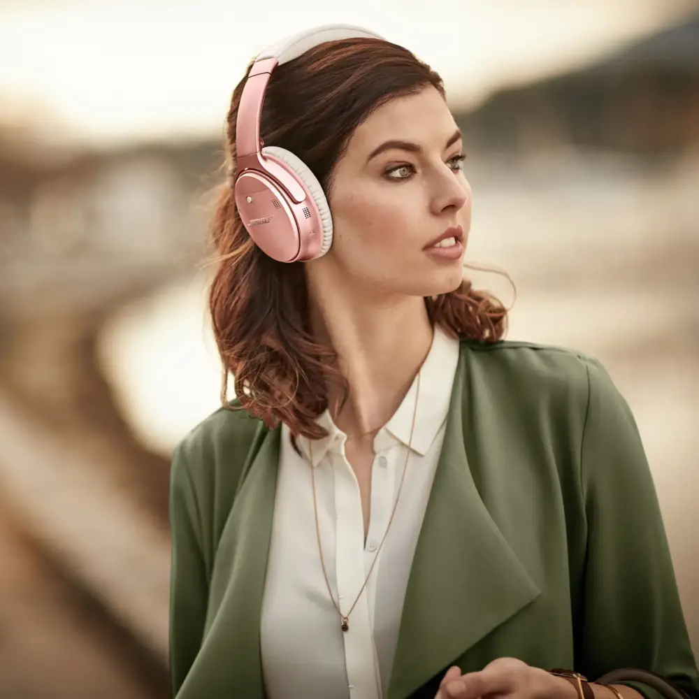 Bose QuietComfort 35 II Kulak Üstü Bluetooth Kulaklık Pembe Altın