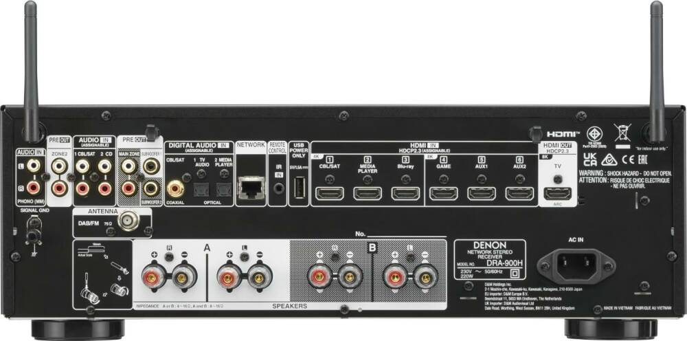 Denon DRA-900H 2 Kanal Ağ Alıcılı Receiver