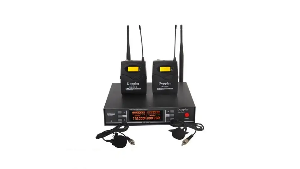 Doppler DM-252B Çift Yaka Telsiz Mikrofon