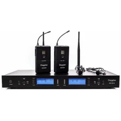 Doppler - Doppler DM-502B Çift Kablosuz Yaka Mikrofonu