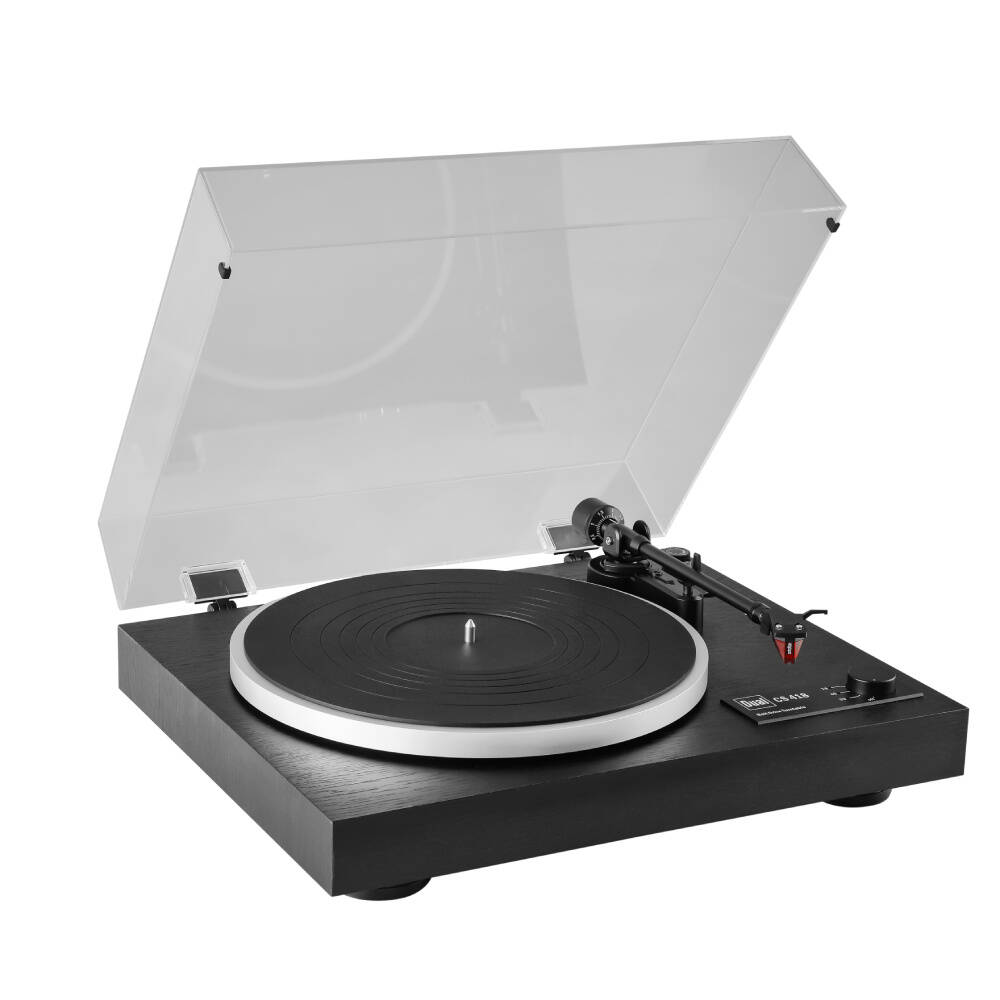 Dual CS 418 Manuel Belt-Drive Pikap (Siyah Ahşap)