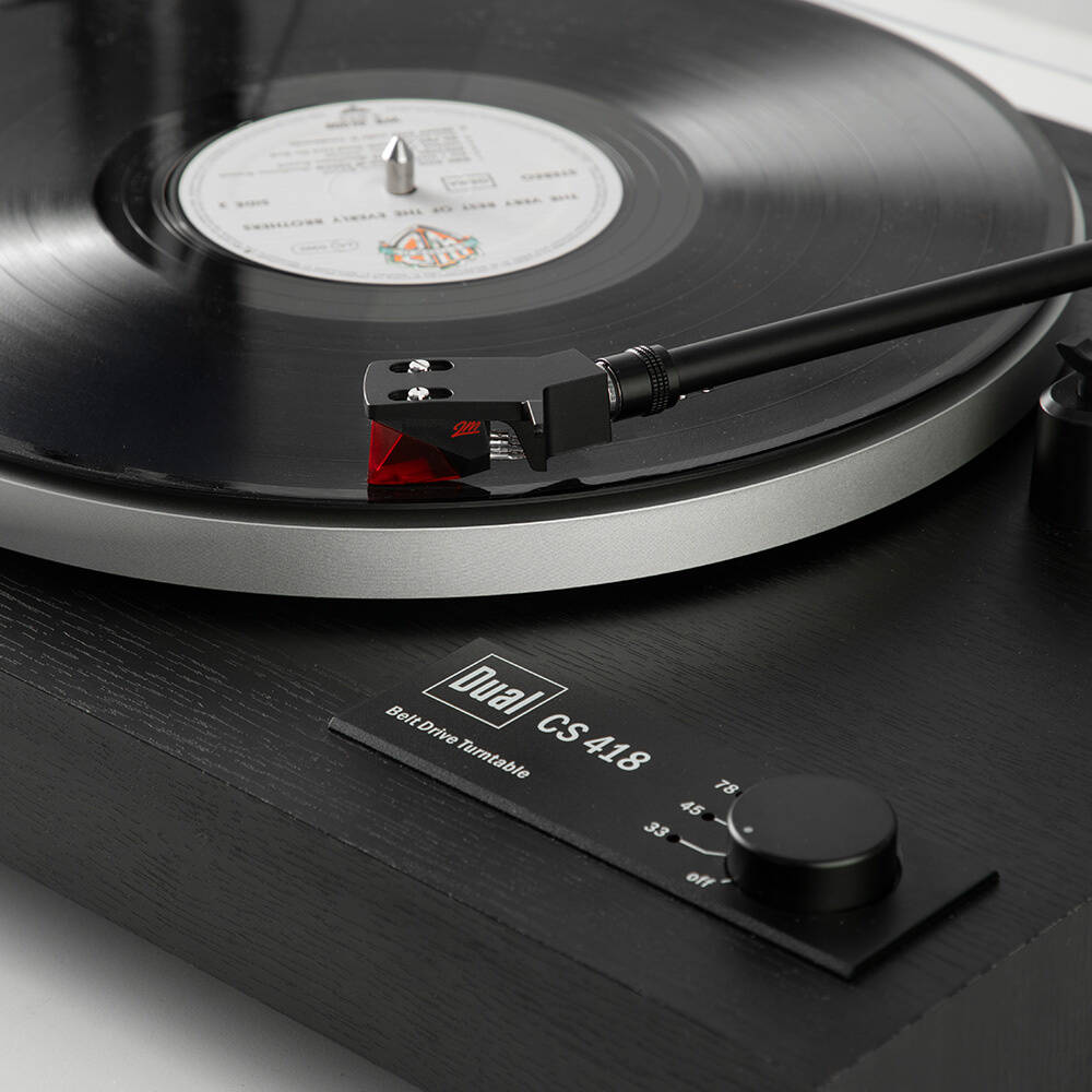 Dual CS 418 Manuel Belt-Drive Pikap (Siyah Ahşap)