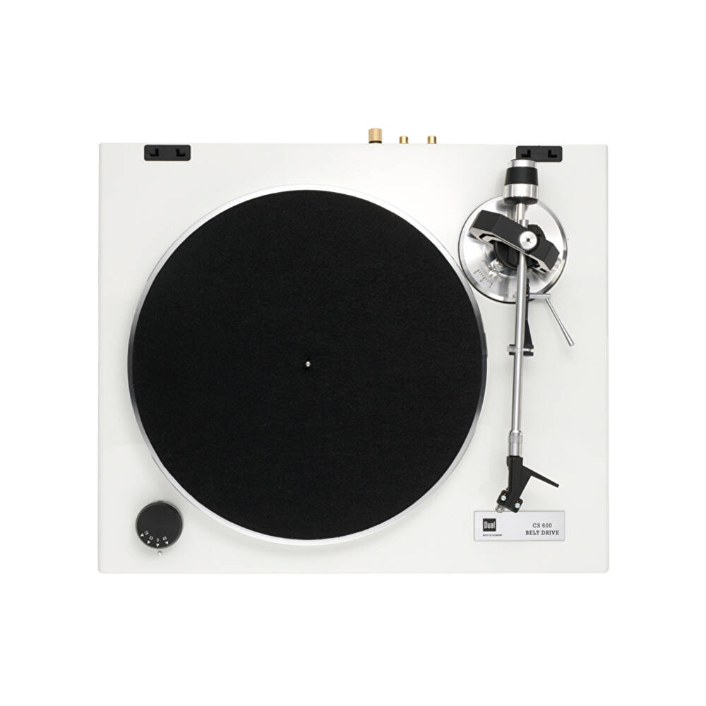 Dual CS 600 Turntable Piano White Manuel Pikap