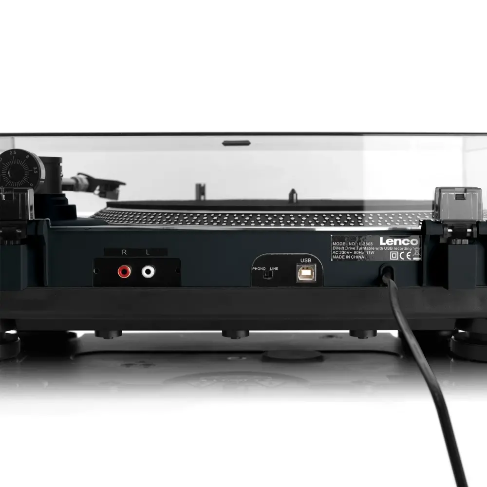 Lenco L-3808GY Direct Drive Turntable 