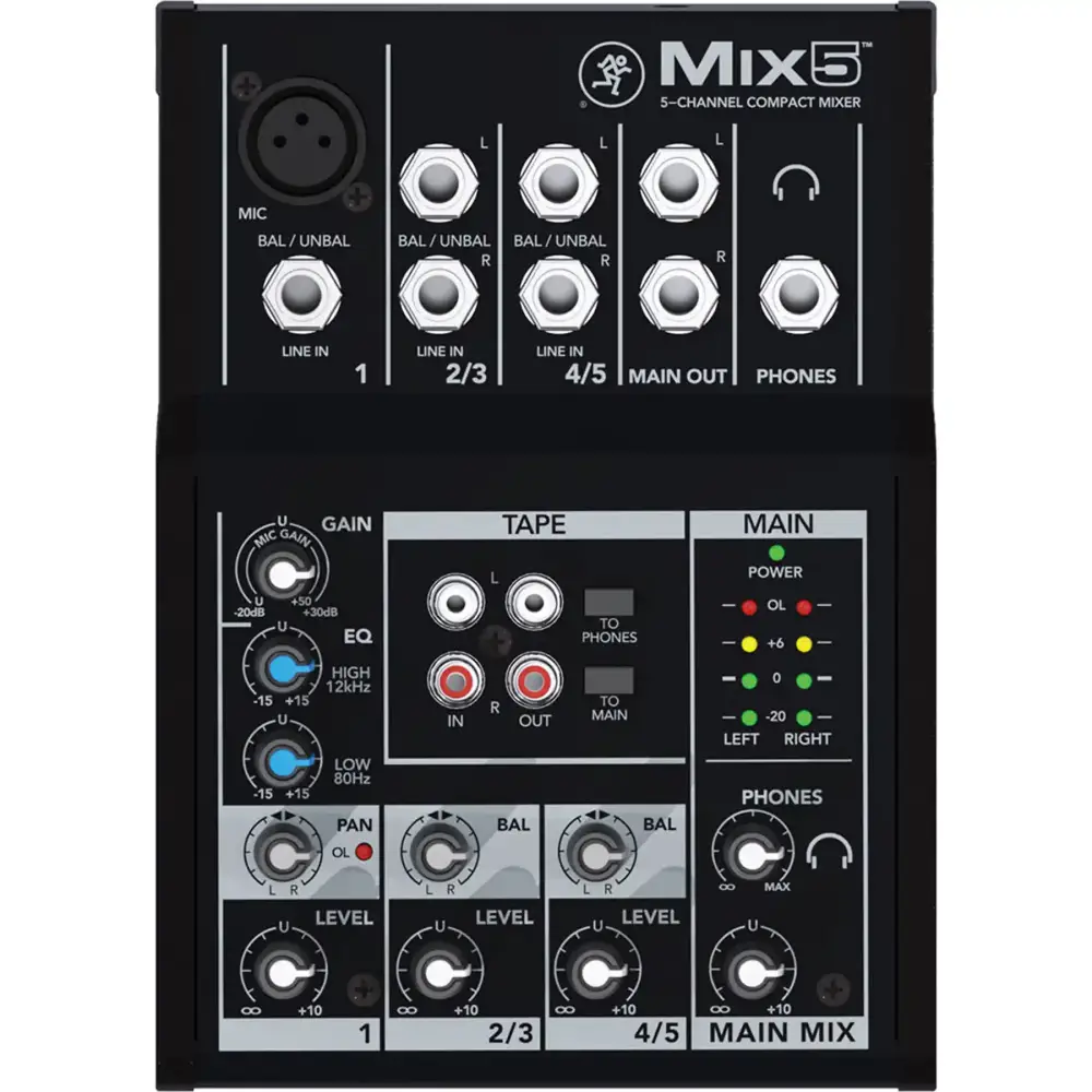Mackie MIX5 5 Kanal Analog Mikser