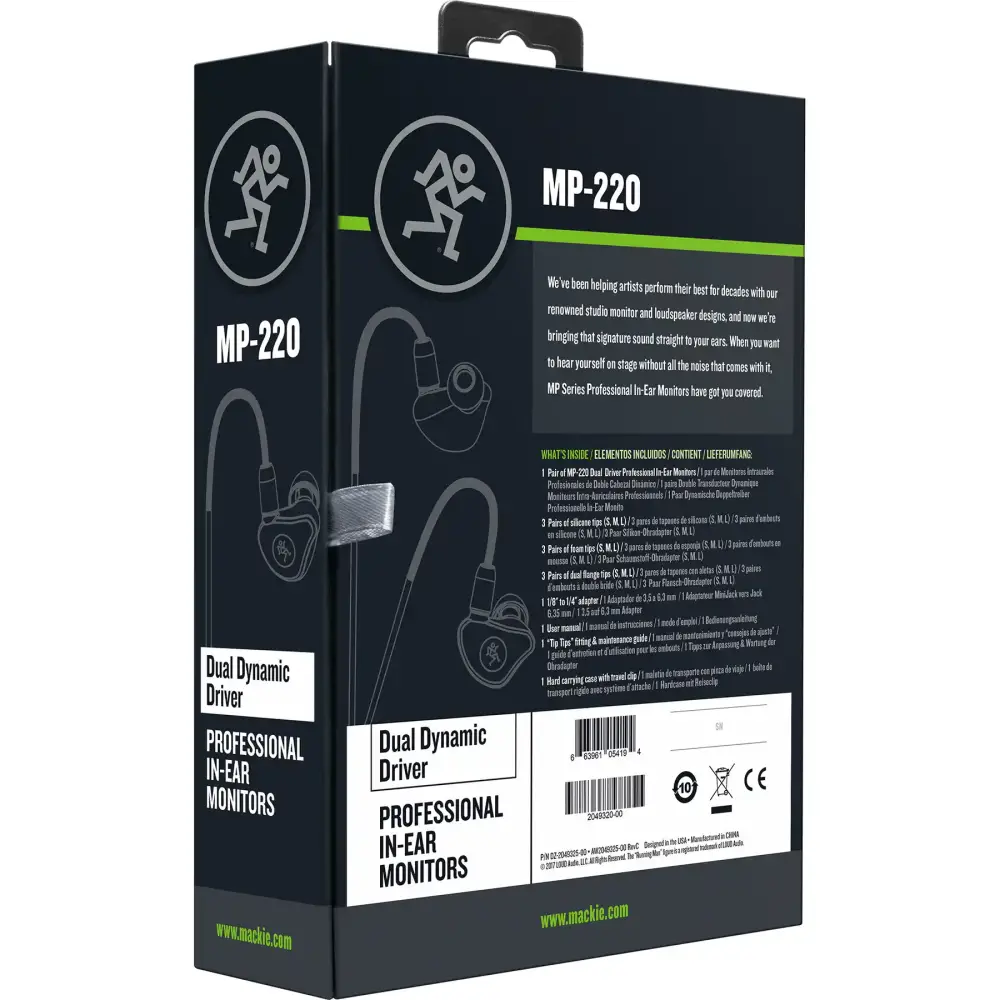 Mackie MP 220 Kulak İçi Monitör Kulaklık