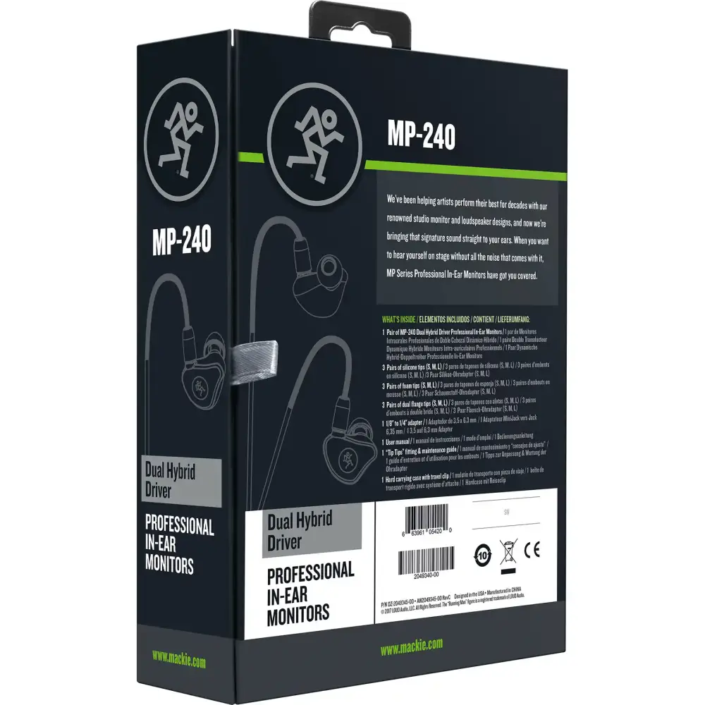 Mackie MP 240 Kulak içi Monitor Kulaklık