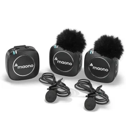 Maono - Maono AU-WM820A2 Dual Kablosuz Yaka Mikrofonu Maono - Maono AU-WM820A2 Dual Kablosuz Yaka Mikrofonu