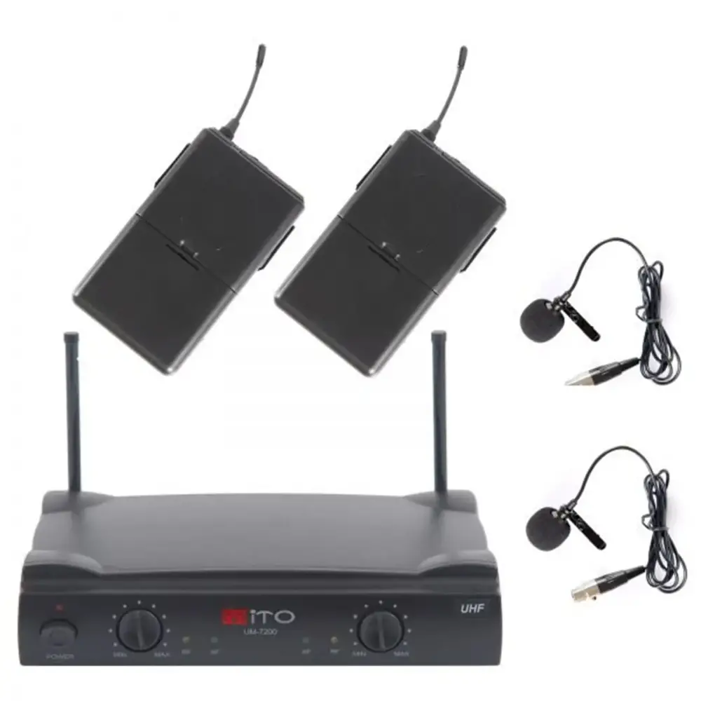 MITO 7200 YY Kablosuz Çift Yaka Mikrofon Seti