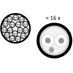 Mogami 2934-00 Multicore Cable, 16-channels | Black 100mt - Thumbnail