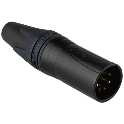 Neutrik - Neutrik NC5MXX-B Siyah Erkek 5 Pin XLR Connector