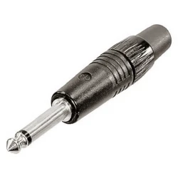 Neutrik - Neutrik NP2C-BAG Siyah Mono Jak Connector Neutrik - Neutrik NP2C-BAG Siyah Mono Jak Connector