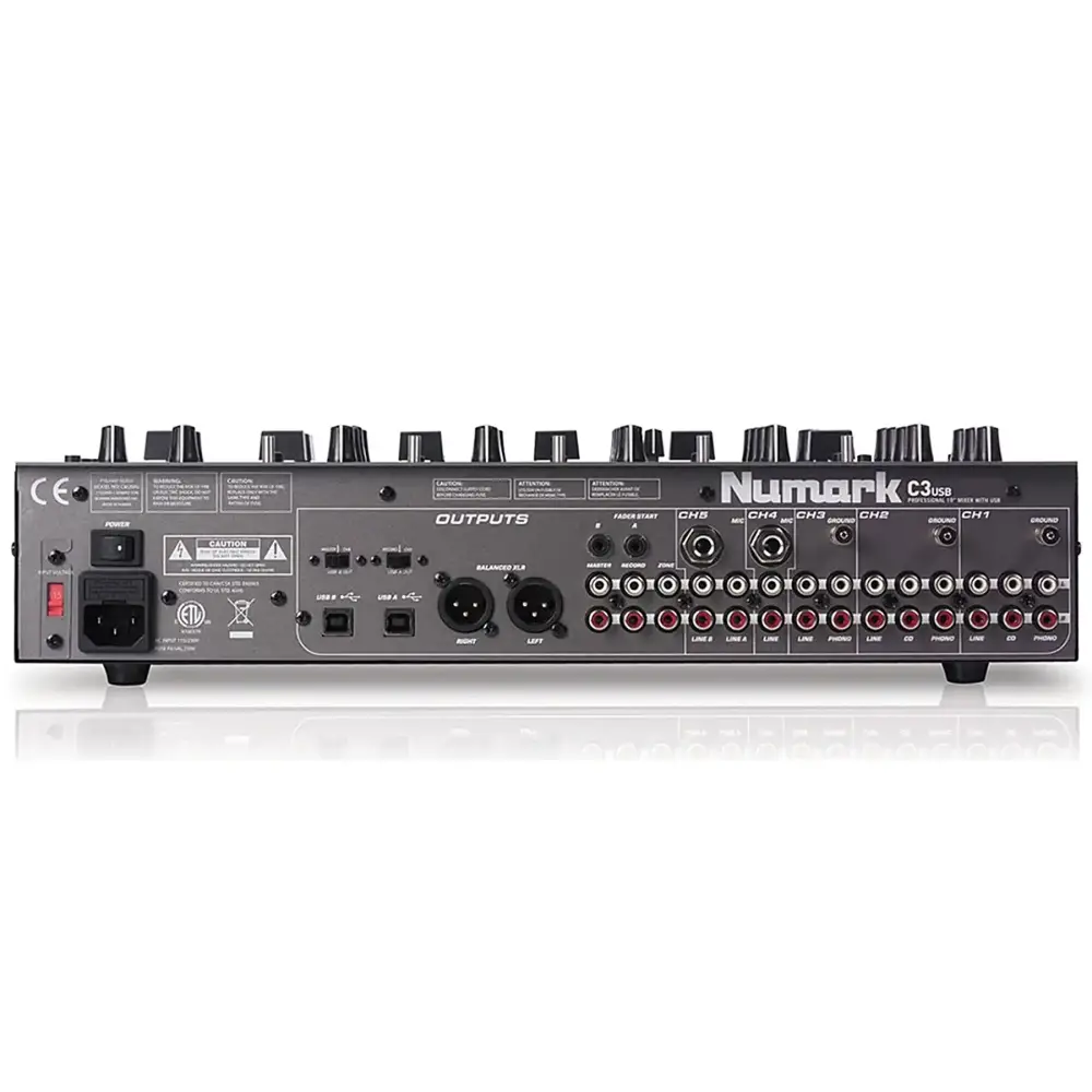Numark C3USB 5 Kanal Mobil USB DJ Mikser