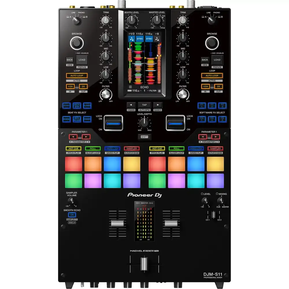 Pioneer DJ DJM-S11 2 Kanal DJ Scratch Mikser