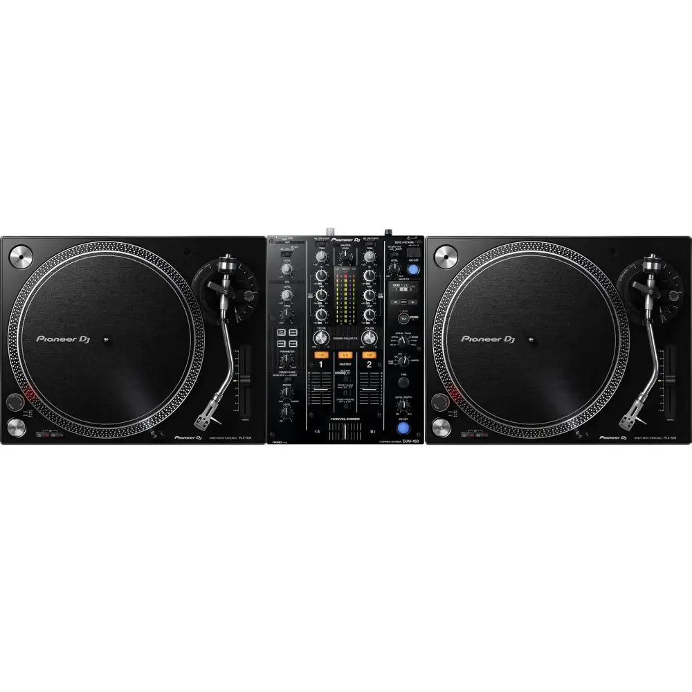 Pioneer DJ PLX-500 ve DJM-450 Turntable DJ Setup