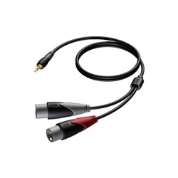 PROCAB - PROCAB CLA712/3 XLR - 3.5mm Mini Jak Sinyal Kablo PROCAB - PROCAB CLA712/3 XLR - 3.5mm Mini Jak Sinyal Kablo