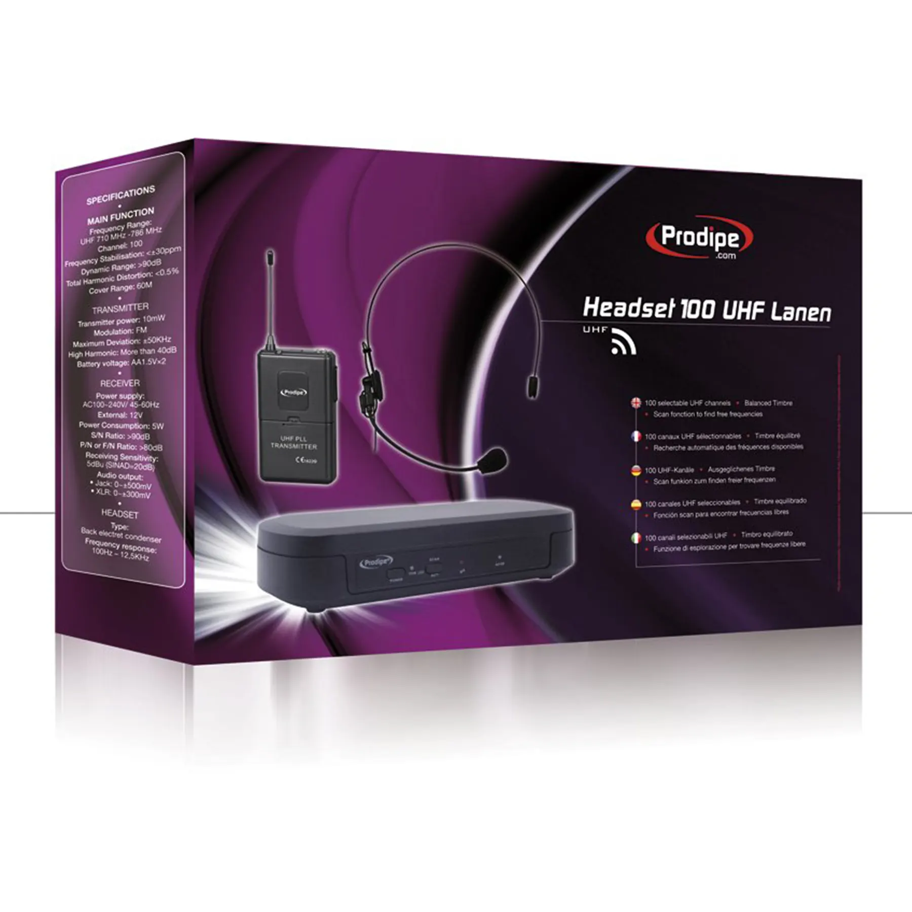 Prodipe Headset 100 Kablosuz Headset Kafa Mikrofonu_Kopya(1) - Thumbnail