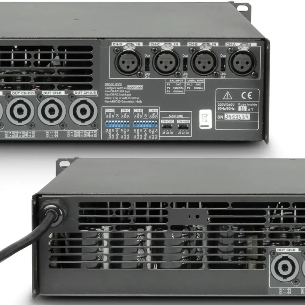 Ram Audio S-6044 4 Kanal Power Amfi 4x1480 Watt